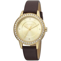 Naisten kello Esprit Harmony Leather Gold hinta ja tiedot | Naisten kellot | hobbyhall.fi