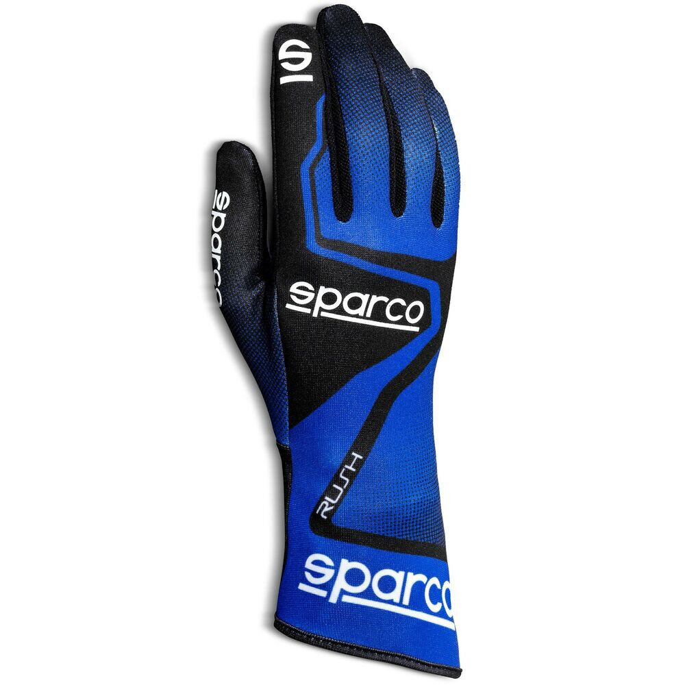 Men's Driving Gloves Sparco RUSH Sininen/Musta Koko 10 hinta ja tiedot | Miesten hatut, huivit ja käsineet | hobbyhall.fi