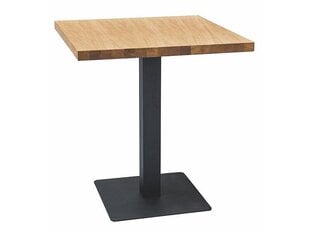 Pöytä Signal Meble Puro, ruskea/musta hinta ja tiedot | Ruokapöydät | hobbyhall.fi