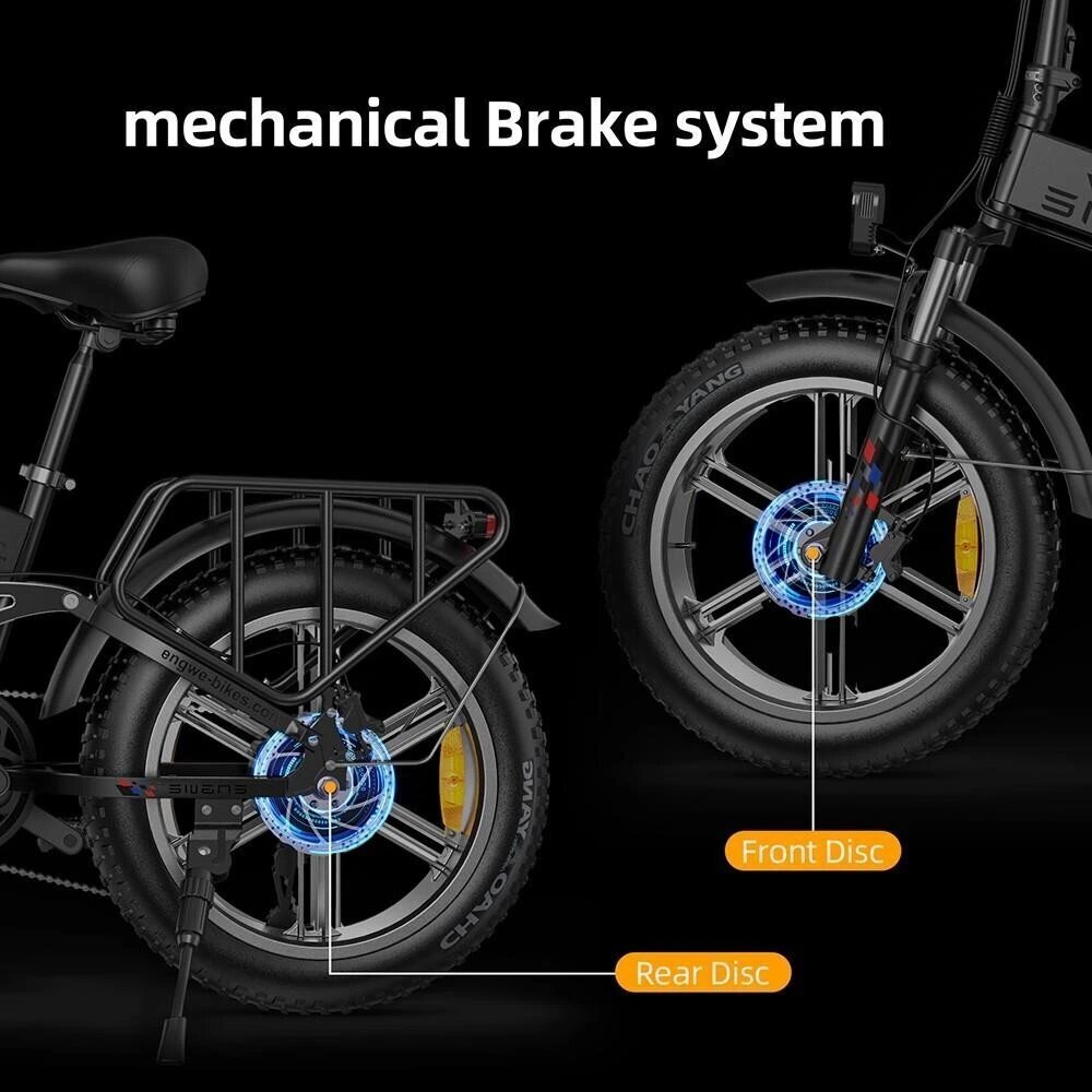 Sähköpyörä Engwe Engine X, 20", musta, 13Ah hinta ja tiedot | Sähköpyörät | hobbyhall.fi