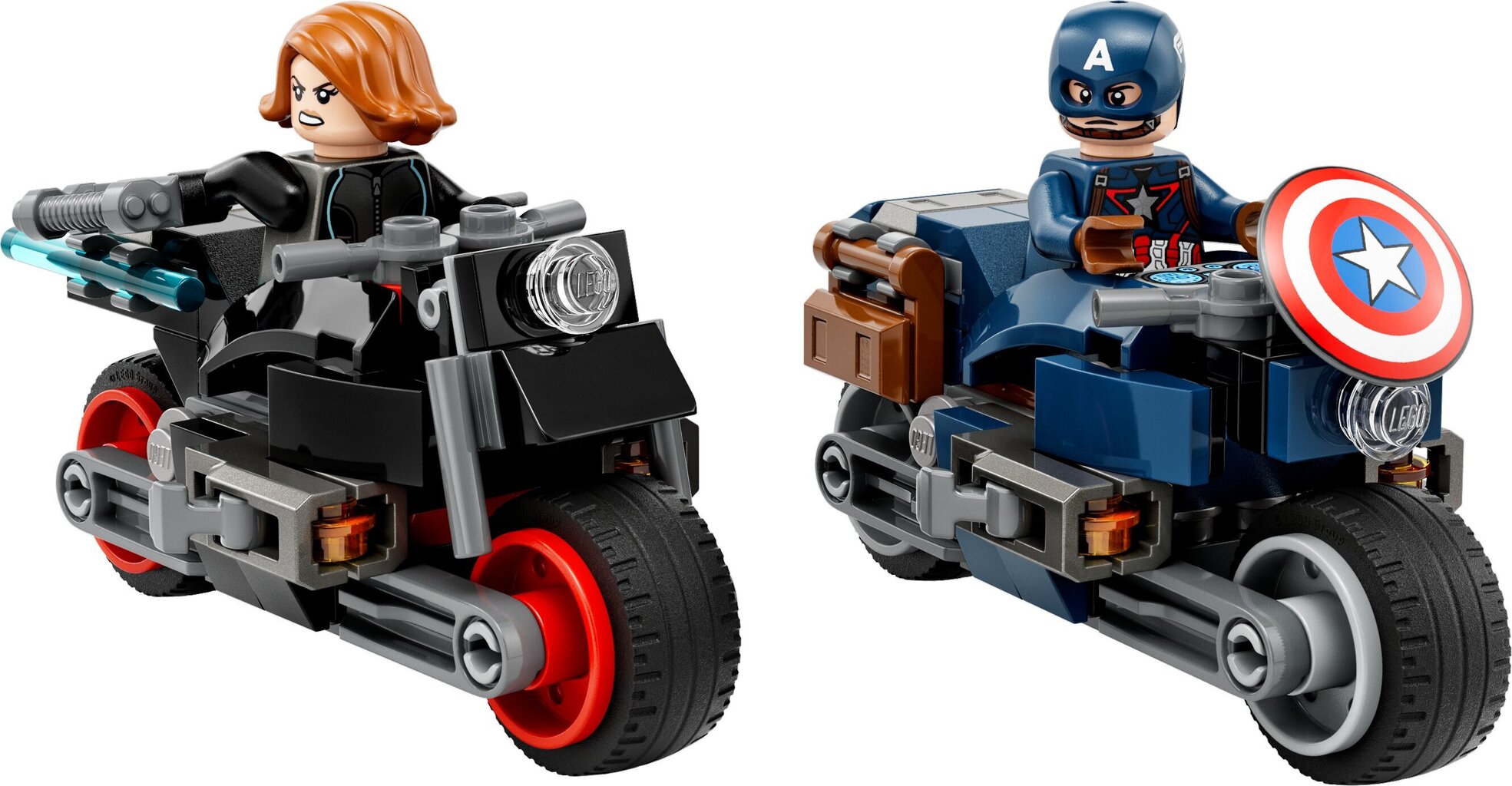76260 LEGO® Marvel Black Widow ja Captain America moottoripyörineen hinta ja tiedot | LEGOT ja rakennuslelut | hobbyhall.fi