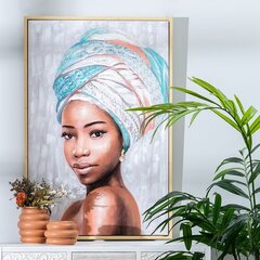 Maalaus Kangas 80 x 4 x 120 cm Afrikkalainen nainen hinta ja tiedot | Taulut | hobbyhall.fi