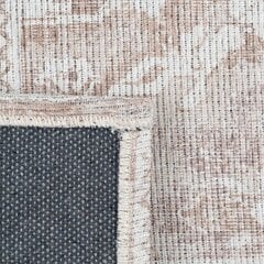 Matto 80 x 150 cm Polyesteri Puuvilla Ruskeanharmaa hinta ja tiedot | Isot matot | hobbyhall.fi