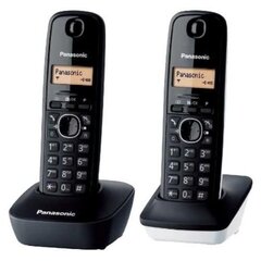 Panasonic KX-TG1612SP1 Duo, musta hinta ja tiedot | Lankapuhelimet | hobbyhall.fi