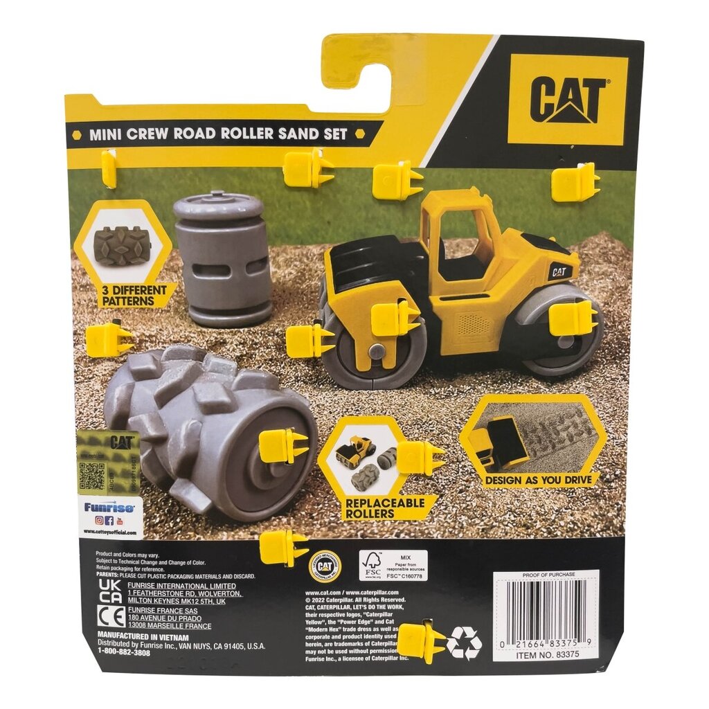 Hiekkalelu Cat Road Roller 83375 hinta ja tiedot | Hiekkalelut ja rantalelut | hobbyhall.fi