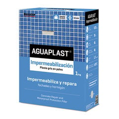 Powdered plasters Aguaplast 70043-001 Vedenkestävä Harmaa 1 kg hinta ja tiedot | Aguaplast Maalit, laastit ja maalaustarvikkeet | hobbyhall.fi