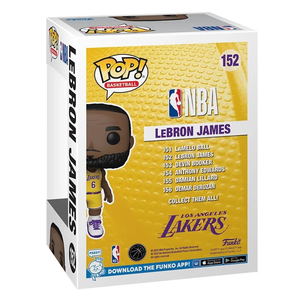 NBA POP! Urheilu Vinyylihahmo LeBron James (Lakers) 9 cm hinta ja tiedot | Poikien lelut | hobbyhall.fi