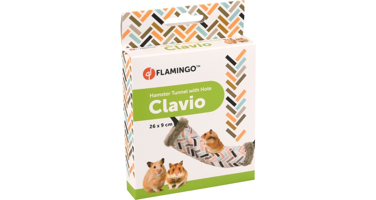 Flamingo Clavio tunneli hamsterille 26x9cm hinta ja tiedot | Pieneläinten häkit ja tarvikkeet | hobbyhall.fi