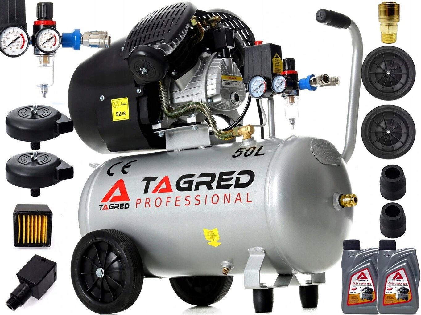 Öljykompressori Tagred TA360 hinta ja tiedot | Kompressorit | hobbyhall.fi