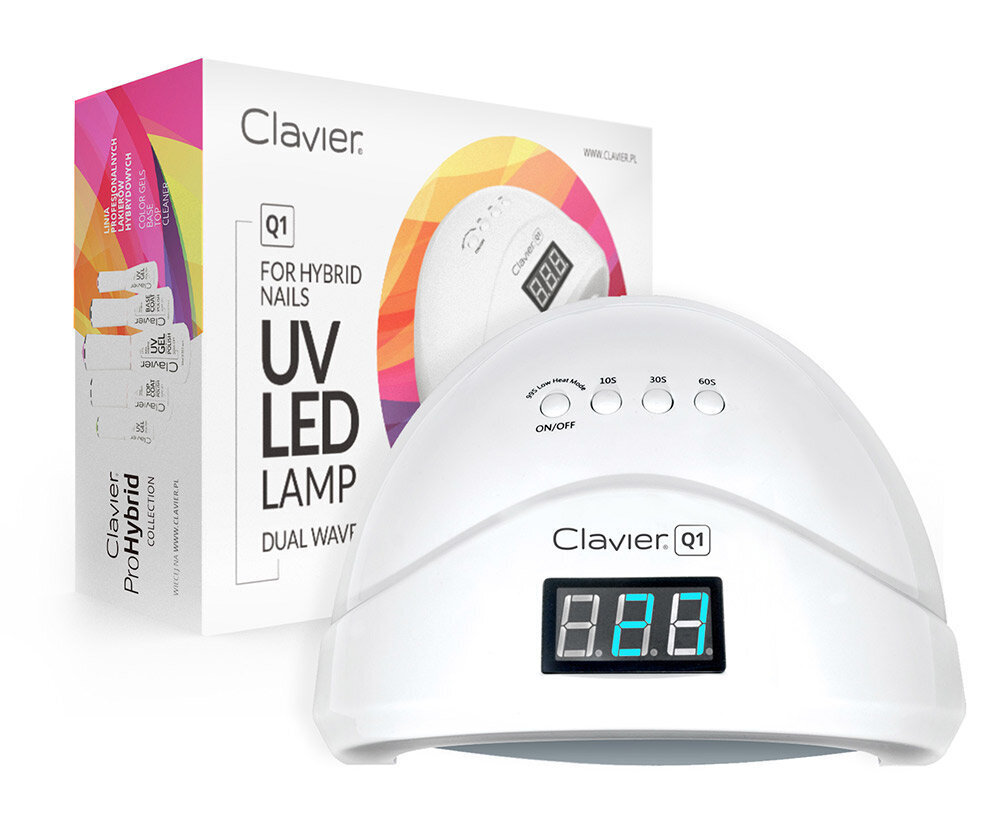 UV-LED-lamppu - CLAVIER - Q1, 48W hinta ja tiedot | Manikyyri ja pedikyyri | hobbyhall.fi