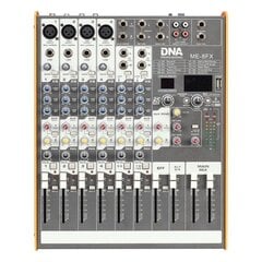 DNA ME-8FX äänimikseri 8-kanavainen USB Bluetooth hinta ja tiedot | DJ-laitteet | hobbyhall.fi