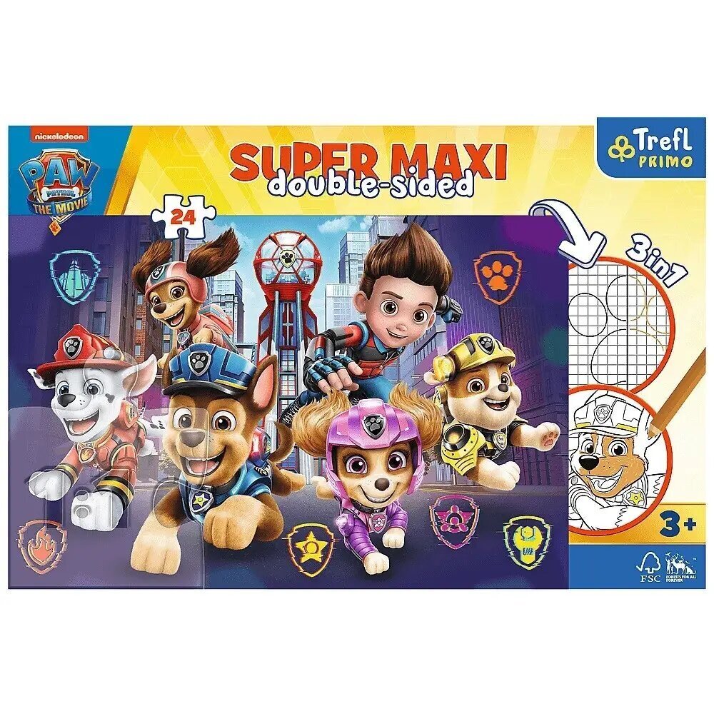 Palapeli 24 osaa SUPER MAXI Paw Patrol (Ryhmä Hau) Challenge hinta ja tiedot | Palapelit | hobbyhall.fi