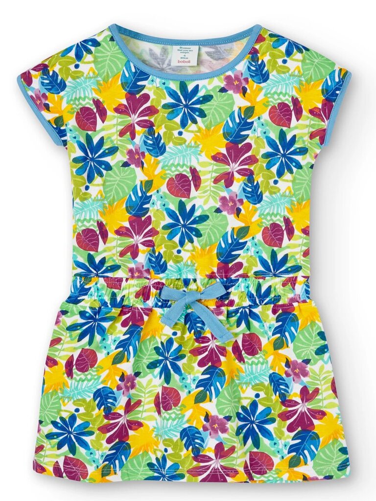 BOBOLI Tropical Print mekko 520236468 hinta ja tiedot | Tyttöjen mekot | hobbyhall.fi