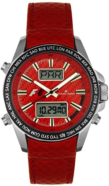 Miesten kello Jacques Lemans Formula 1 UTC-Chrono F-5024E