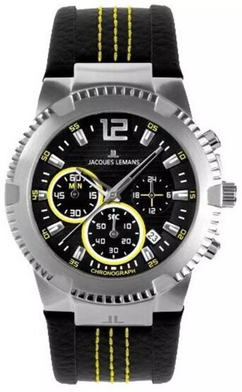 Miesten kello Jacques Lemans Sports Powerchrono 10 1-1455C hinta ja tiedot | Miesten kellot | hobbyhall.fi