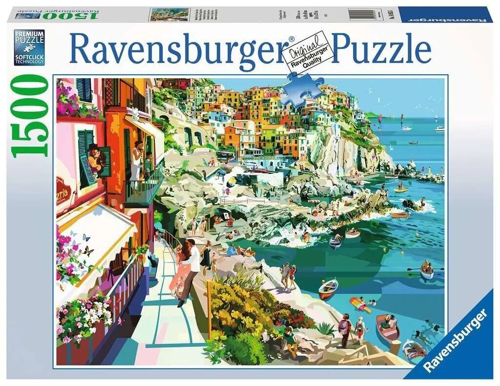 Ravensburger Cinque Terre -palapeli, 1500 palaa hinta ja tiedot | Palapelit | hobbyhall.fi