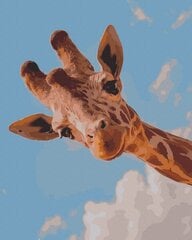Numeromaalaus 40x50 cm. "Curious Giraffe" hinta ja tiedot | Maalaa numeroiden mukaan | hobbyhall.fi