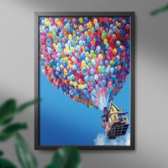 Numeromaalaus 40x50 cm. "A house with balloons" hinta ja tiedot | Maalaa numeroiden mukaan | hobbyhall.fi