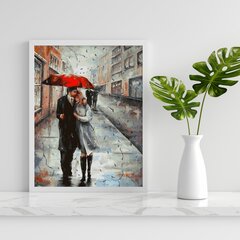 Numeromaalaus 40x50 cm. "Two Under an Umbrella" hinta ja tiedot | Maalaa numeroiden mukaan | hobbyhall.fi