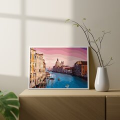 Numeromaalaus 40x50 cm. "Pink sunset" hinta ja tiedot | Maalaa numeroiden mukaan | hobbyhall.fi