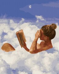 Numeromaalaus 40x50 cm. "Lady in the clouds" hinta ja tiedot | Maalaa numeroiden mukaan | hobbyhall.fi