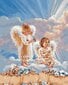 Numeromaalaus 40x50 cm. "Angels in the Clouds" hinta ja tiedot | Maalaa numeroiden mukaan | hobbyhall.fi