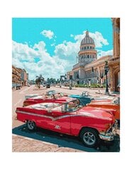 Numeromaalaus 40x50 cm. "Havana's street" hinta ja tiedot | Maalaa numeroiden mukaan | hobbyhall.fi