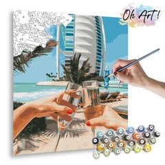 Numeromaalaus 40x50 cm. "Azure Dubai" hinta ja tiedot | Maalaa numeroiden mukaan | hobbyhall.fi