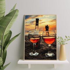 Numeromaalaus 40x50 cm. "Beach date" hinta ja tiedot | Maalaa numeroiden mukaan | hobbyhall.fi