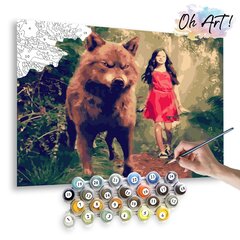 Numeromaalaus 40x50 cm. "Renesmee and the werewolf" hinta ja tiedot | Maalaa numeroiden mukaan | hobbyhall.fi