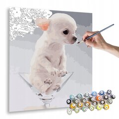 Numeromaalaus 40x50 cm. "Toy Terrier" hinta ja tiedot | Maalaa numeroiden mukaan | hobbyhall.fi