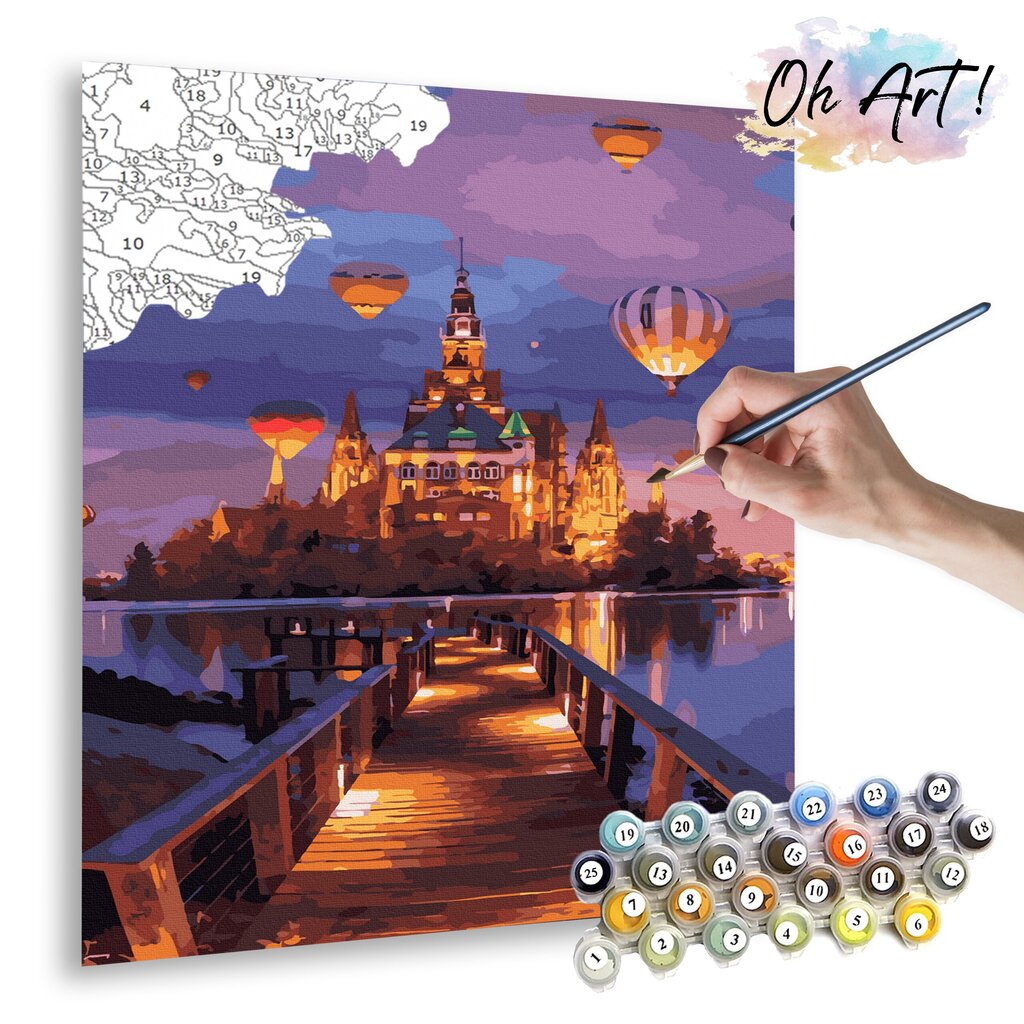 Numeromaalaus 40x50 cm. "Disneyland" hinta ja tiedot | Maalaa numeroiden mukaan | hobbyhall.fi