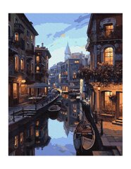 Numeromaalaus 40x50 cm. "Venice at night" hinta ja tiedot | Maalaa numeroiden mukaan | hobbyhall.fi