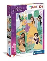 Clementoni Super Color Disney Prinsessat -palapeli, 104 palaa hinta ja tiedot | Palapelit | hobbyhall.fi