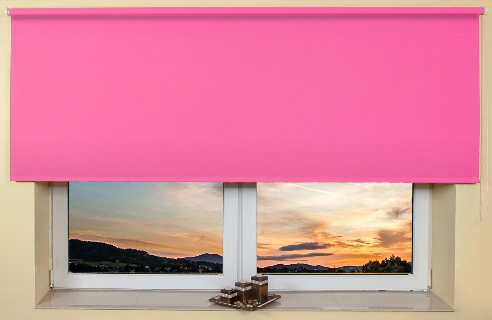 Seinä / katto rullakaihdin 90x240 cm, 105 Vaaleanpunainen hinta ja tiedot | Rullaverhot | hobbyhall.fi