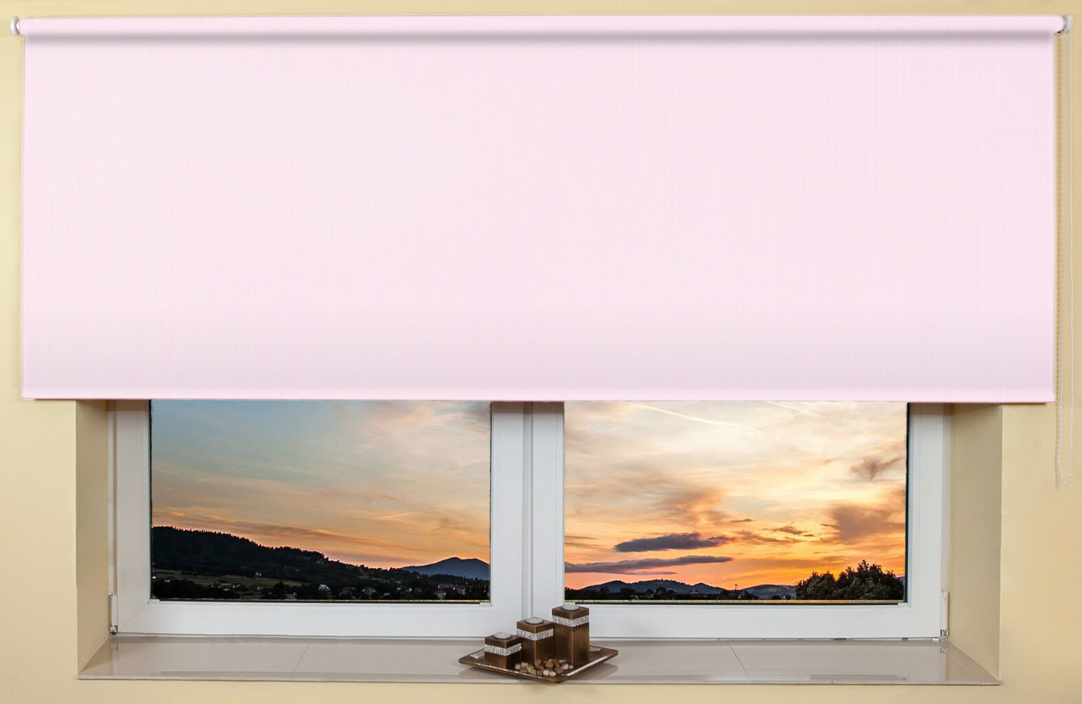 Seinä / katto rullakaihdin 110x170 cm, 101 Vaaleanpunainen hinta ja tiedot | Rullaverhot | hobbyhall.fi