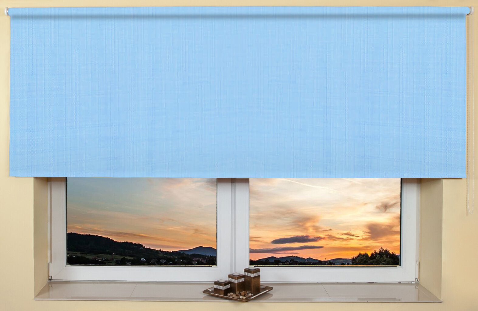 Seinä / katto rullakaihdin 120x170 cm, 2074 Sininen hinta ja tiedot | Rullaverhot | hobbyhall.fi