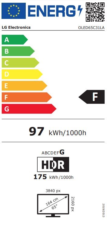 LG OLED evo OLED65C31LA.AEU hinta ja tiedot | Televisiot | hobbyhall.fi