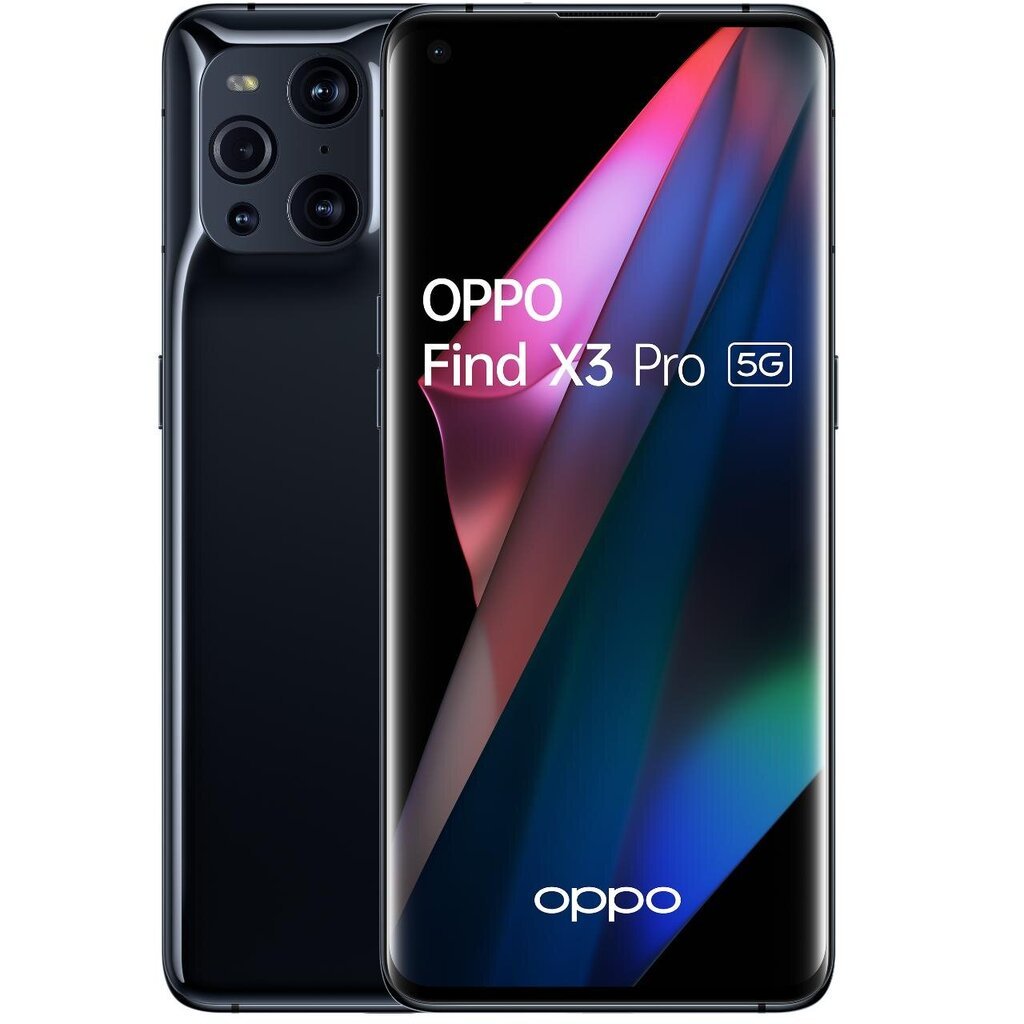 OPPO Find X3 Pro 12/256GB Black CPH2173GK hinta ja tiedot | Matkapuhelimet | hobbyhall.fi