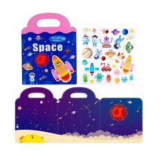 Magneettiset tarrat lapsille, Space stickers hinta ja tiedot | Kehittävät lelut | hobbyhall.fi