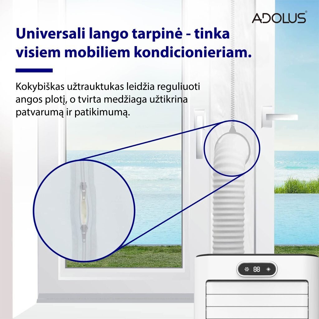 Yleisikkunatiiviste Adolus-mobiili-ilmastointilaitteeseen, 400cm hinta ja tiedot | Ilmastointilaitteet | hobbyhall.fi