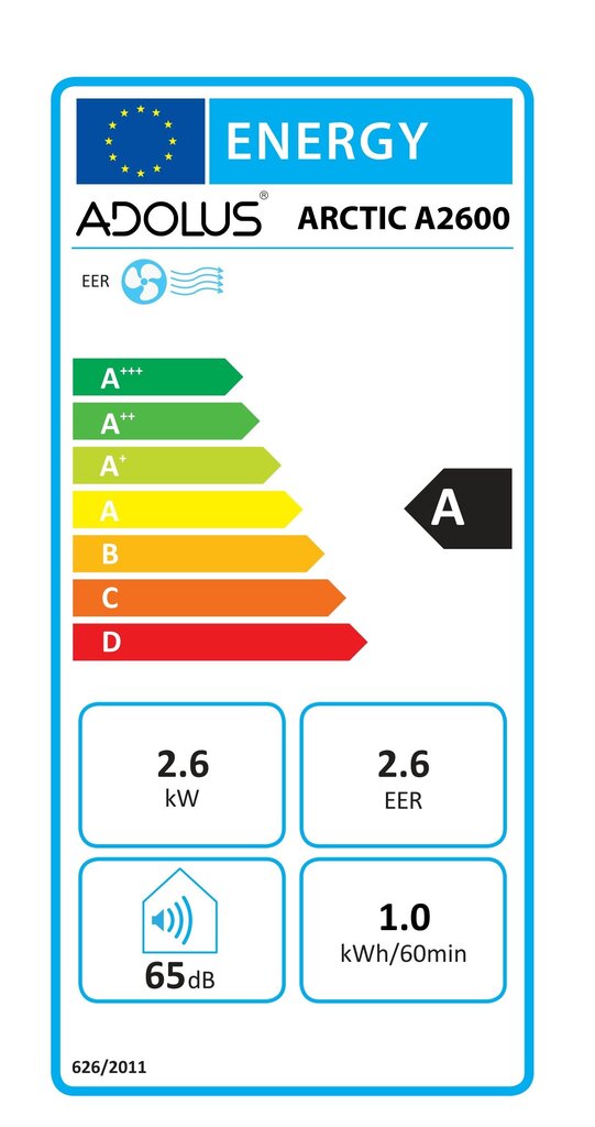 Siirrettävä ilmastointilaite ADOLUS ARCTIC A2600 hinta ja tiedot | Ilmastointilaitteet | hobbyhall.fi