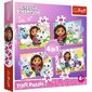 Palapeli Trefl Gabby´s Dollhouse 4in1 hinta ja tiedot | Palapelit | hobbyhall.fi