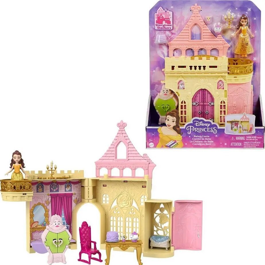 Mattel Disney Princess: Storytime Stackers - Belle Castle (HLW94) hinta ja tiedot | Tyttöjen lelut | hobbyhall.fi