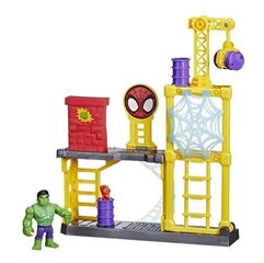 Hasbro Marvel Spidey ja hämmästyttävät ystävät: Hulk Smash Yard -leikkisetti (F3717) hinta ja tiedot | Poikien lelut | hobbyhall.fi