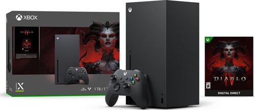 Microsoft Xbox Series X 1 TB + Diablo IV hinta ja tiedot | Pelikonsolit | hobbyhall.fi