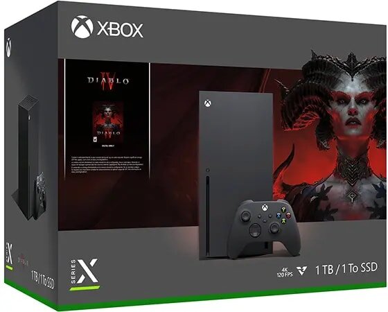 Microsoft Xbox Series X 1 TB + Diablo IV hinta ja tiedot | Pelikonsolit | hobbyhall.fi