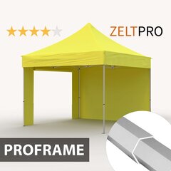 Pop-up teltta 3x3 Zeltpro PROFRAME, keltainen hinta ja tiedot | Teltat | hobbyhall.fi