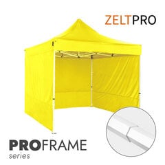 Pop-up teltta 3x3 Zeltpro PROFRAME, keltainen hinta ja tiedot | Teltat | hobbyhall.fi