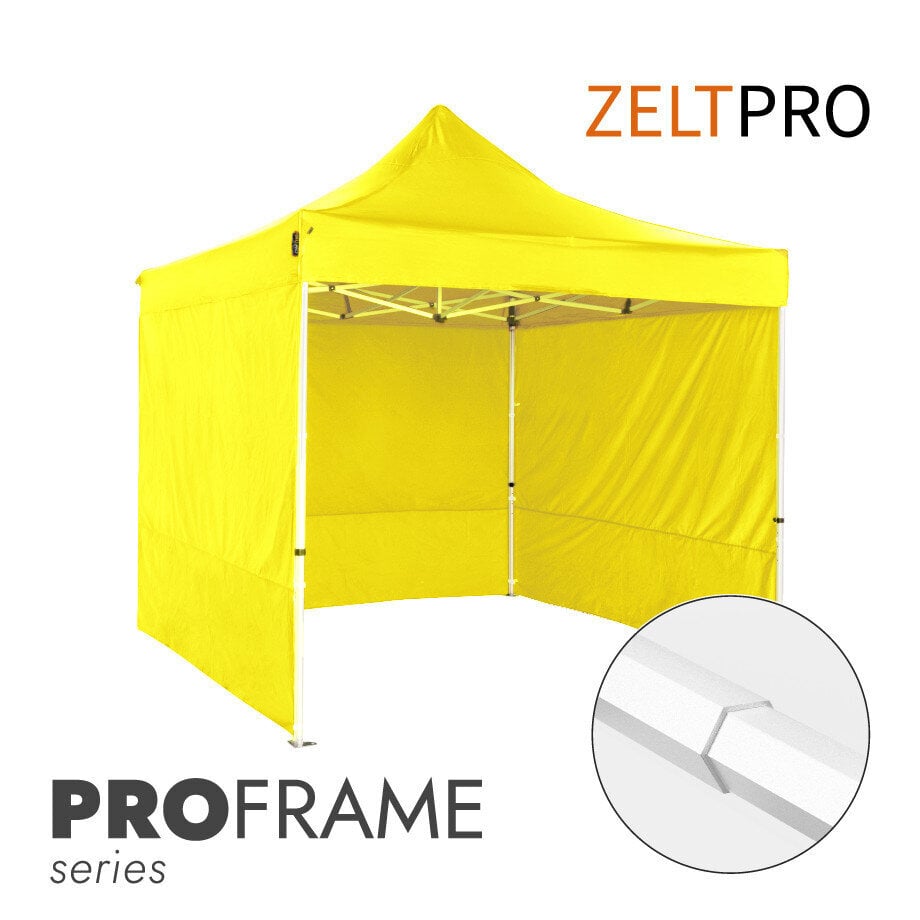 Pop-up teltta 3x3 Zeltpro PROFRAME, keltainen hinta ja tiedot | Teltat | hobbyhall.fi